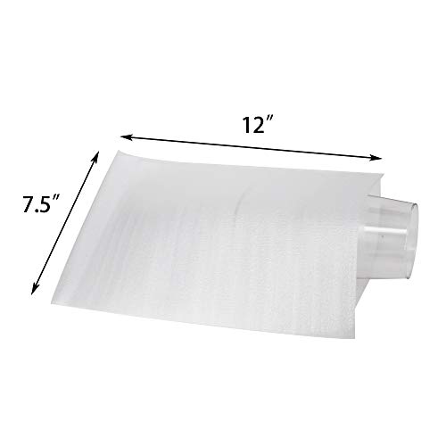 100 Pack 7.5”X 12" Foam Wrap Cushion Pouches (0.75Mmthickness), Extra 5 Pack Fragile Stickers Labels(60 Pcs) - Protect Dishes, Glasses, Porcelain & Fragile Items, For Moving, Packing By Zmybcpack #TOP3