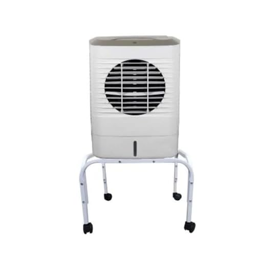Image of Mumma's LIFE Heavy-Duty Cooler Stand with Wheels | Metal Trolley for Home & Outdoor | Rust-Resistant Black Finish | 360 Rotating Wheels | 100kg Load Capacity | Cooler Movable Stand (PureWhite)
