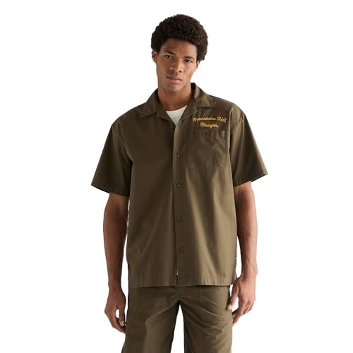 Chemise SS Utility Shirt Wrangler pour homme en coton résistant