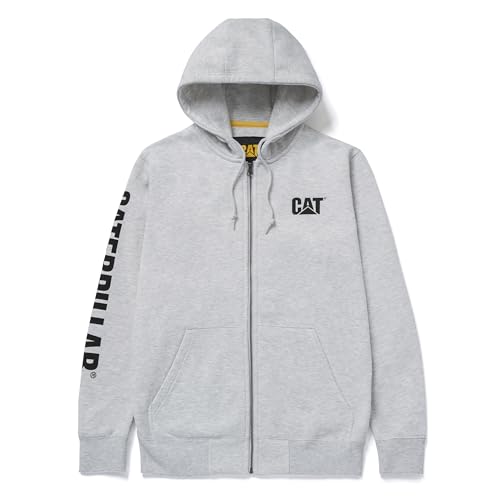Caterpillar mens Full Zip Hoodies With Front Pouch Pockets Iconic Workwear Logo and S3 Cord Management product thumbnail 11