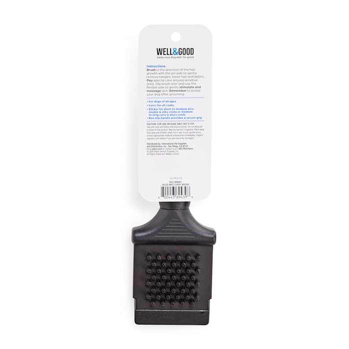 Amazon.com: Well & Good by Petco Black 2-Sided Slicker Dog Brush