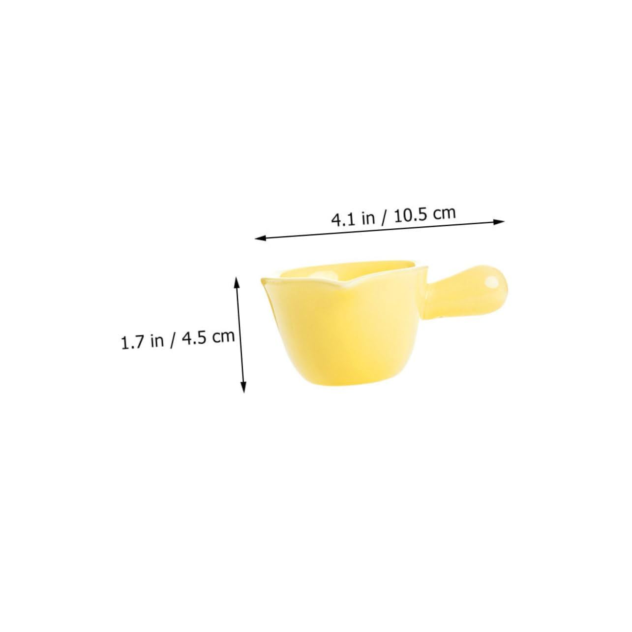 KICHOUSE 5pcs Ceramic Sauce Bowls Handle Modern Design Milk Jars for Desserts Restaurants Home