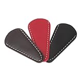 BIUDECO 3pcs Scissor Protection Bag Scissor Headgear for Beauty Scissors Hairdressing Scissors Curved Cuticle Leather Covers Safe Practical Collect Bag