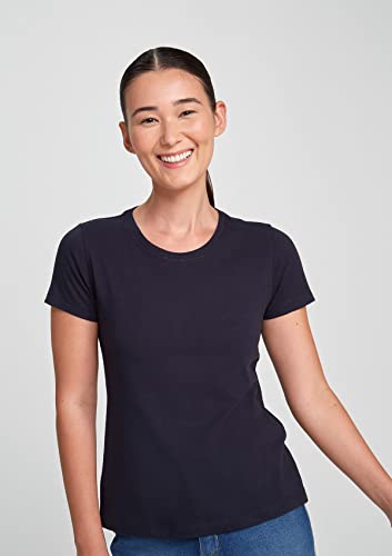 Kit Com 5 Camisetas Femininas Básicas Branco, Preto e Cinza XG