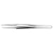 Tweezers, High Precision, 4-3/4in, Flat