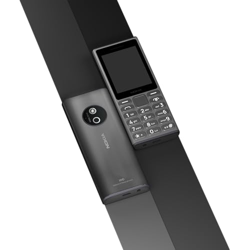 Nokia 110 4G (2024) | Dual SIM | GSM Unlocked Mobile Phone | Volte | Titanium | International Version | Not AT&T/Cricket/Verizon Compatible