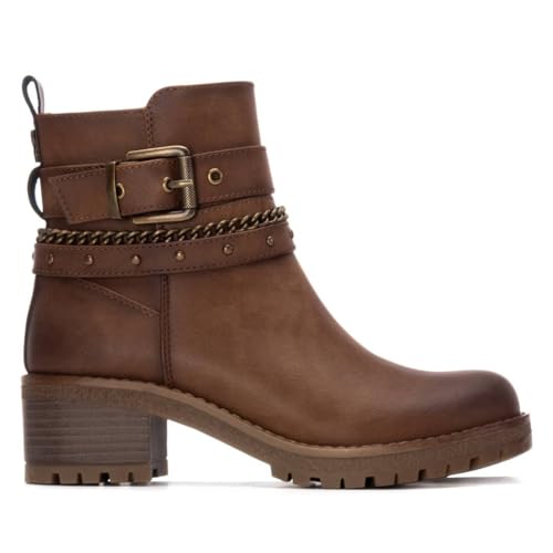 REFRESH - Botín Mujer Camel - Calzado Cómodo y Versátil - Moda casual - Modelo 17291801 (Talla...