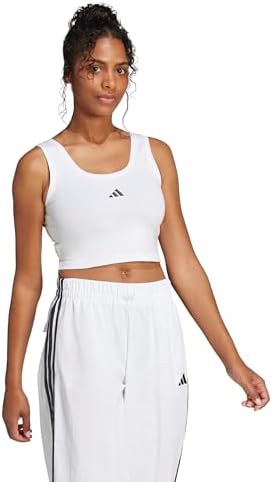 adidas W SL SJ TK Kadın Kolsuz Tişört, white/black, S - Görsel 5