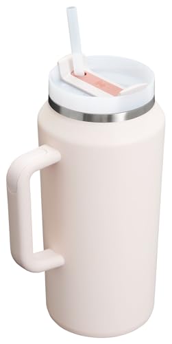 Image of STANLEY Quencher H2.0 Tumbler with Handle & Straw 64 oz | Flowstate 3-Position Lid | Large Capacity for Travel & Sports | Insulated Stainless Steel Cup | BPA-Free | Rose Quartz 2.0
