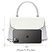 Dasein Women's Evening Bags Party Clutches Wedding Purses Cocktail Prom Handbags with Frosted Glittering (White)