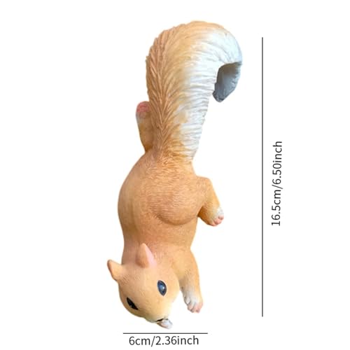 Statue écureuil de jardin résine compacte figurine extérieure simulée