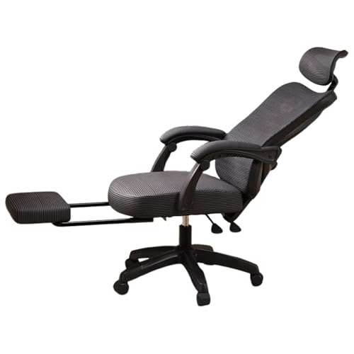 Silla para Juegos con reposapiés, Silla para Videojuegos con Respaldo Alto, Silla ergonómica para Gamers con reposacabezas Ajustable y reposabrazos articulados, Silla de Oficina para Ordenador