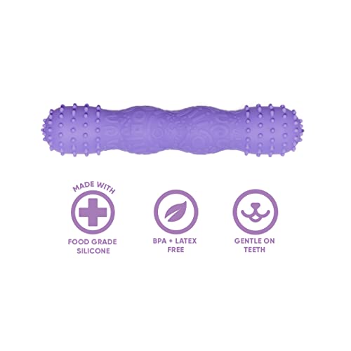 Yomp Toothbuddy Dental Chew Dog Bone - Chew Stick Designed For Safe Pet Play, Made From Textured & Non-Toxic Silicone - For Soft And Medium Chewers #TOP6