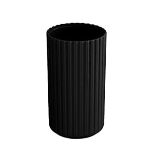 Allstar 23021100 Minas tandenborstelbeker/tandenborstelhouder (voor tandenborstel en tandpasta) 7 x 12 x 7 cm, zwart