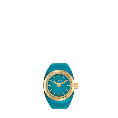 Image of Fossil Watch Ring Gold Quartz Stainless Steel Watch ES5415