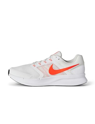 Nike Men's Run Swift 3 Road Running Shoes, White/Bright Crimson-Black, 11