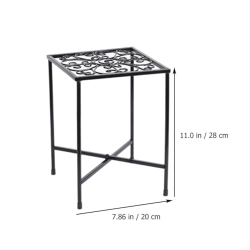Support à bonsaï en fer noir Angoily pour pots de fleurs intérieur