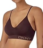 DKNY Women's Adjustable Seamless Bra, Soft Stretch Fabric, 2-Pack (US, Alpha, Medium, Regular, Regular, Java/Pearl Pink)