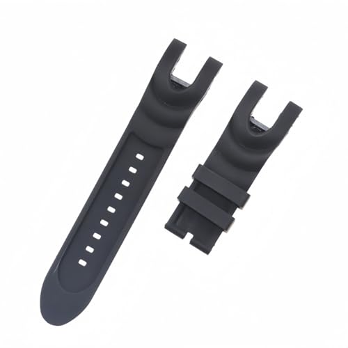 BoBoHome 26mm Caucho Impermeable Silicona Pulsera Reloj Suave - Negro Caucho Resistente Agua Correa Silicona Reloj Blanda Cierre Pinza para Invicta Anatomic Subaqua - Negro 26mm