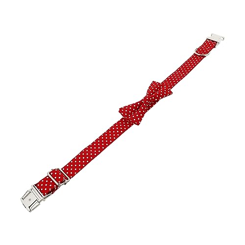 Collier de chien à bowknot réglable pour éviter les fuites en promenade