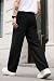 Heyfanee Anzughose Herren Baggy Bundfaltenhose Chino Hose für Männer Schwarz Business Lang Stoffhose 34W30L