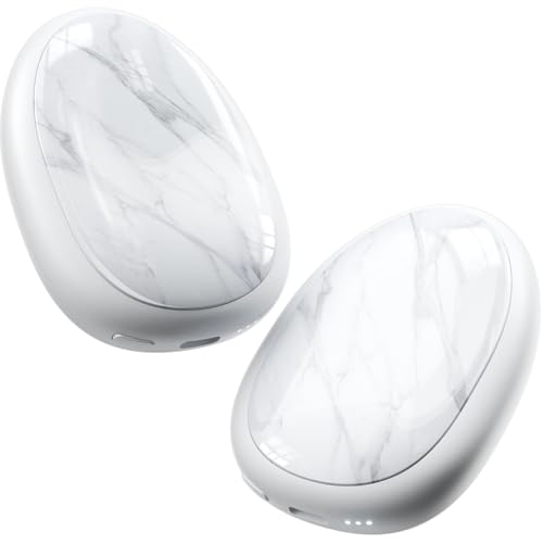 coldSky Handwarmers Rechargeable 2 Pack, 4000mAh Pebble-Shap