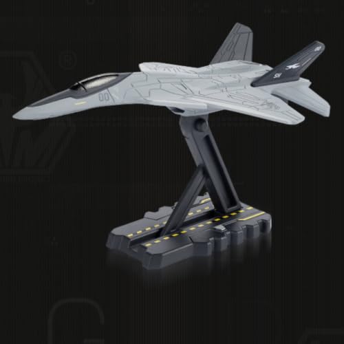 Avión militar con soporte decorativo predolo maqueta de colección pintada 2