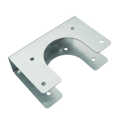Zadery Galvanized Metal Stud Shoes for Single Wood Studs Fits Up to 2-1/2 inch Pipes Reinforced Steel for Extra Support Length 5 inch Width 1.5inch 4 Pcs