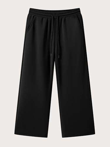 Image of JMIERR Men's Casual Baggy Pants Lightweight Wide Leg Lounge Travel Pants Streetwear with Pockets