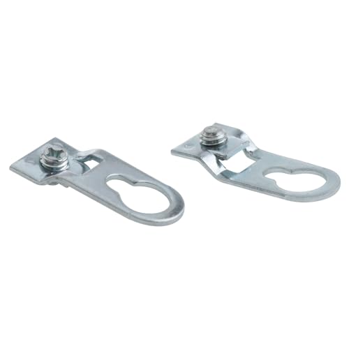 Image of Aluminum Alloy Photo Frame Hangers Hooks with Screws D Ring Picture Hangers Picture Hangers for Frames Frame Hanging Hardware 20PCS