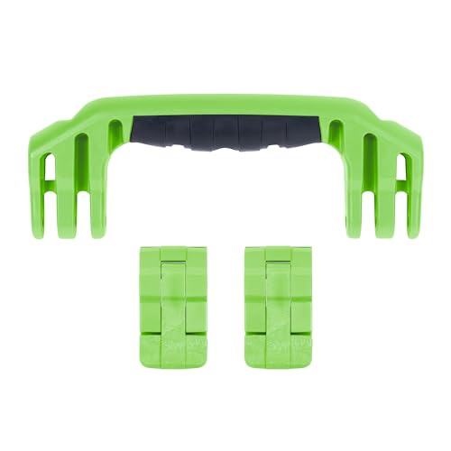 Pelican 1450 Replacement Handle & Latch Set by ColorCase - Lime Green Handles & Double Throw Latches