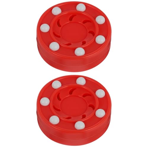 BESPORTBLE 2 Stück Eishockey Pucks: Roller Outdoor Hockey Puck Street Hockey Indoor Hockey Eishockey Puk Biscuit Hockey Puck Pro Commander Puck Roller Hockey Spiel Trainingspuck Trainingspucks