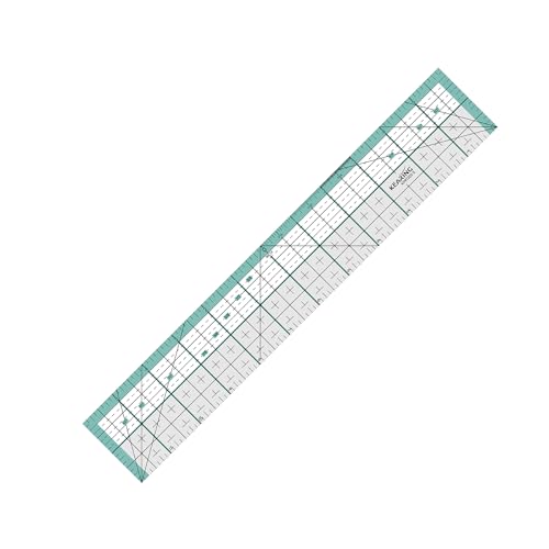 Règle de matelassage en acrylique KEARING pour couture précise avec bord métallique de protection