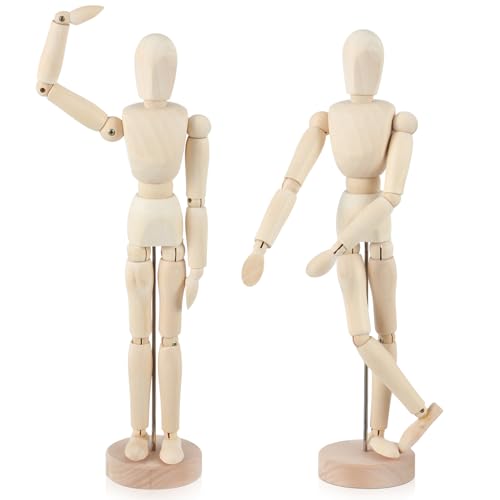 Hiboom 2-Piece Wooden Mannequin Model