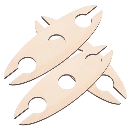 UKCOCO 3pezzi Portabottiglie Per Vino Rosso in Portabicchieri Per Vino Design Semplice Materiale Resistente Per e Feste