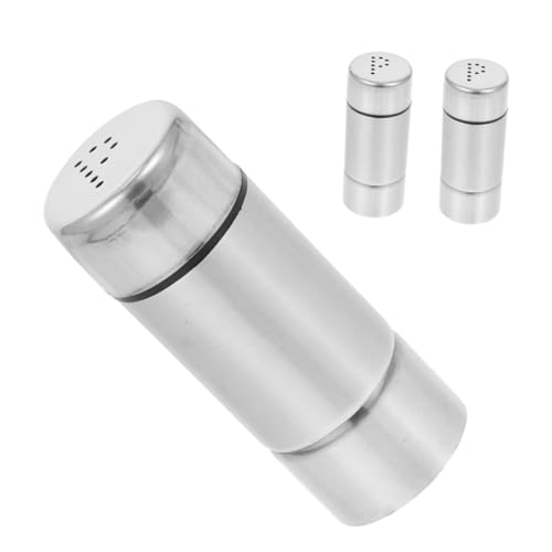 FUNOMOCYA 3Pcs Shakers Kitchen Seasoning Jars Spice Canisters for Home and Outdoor Use Easy to Clean Kitchen Utensils