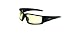 Uvex Hypershock Safety Glasses Black Frame Amber Hydroshield Anti-Fog Lens