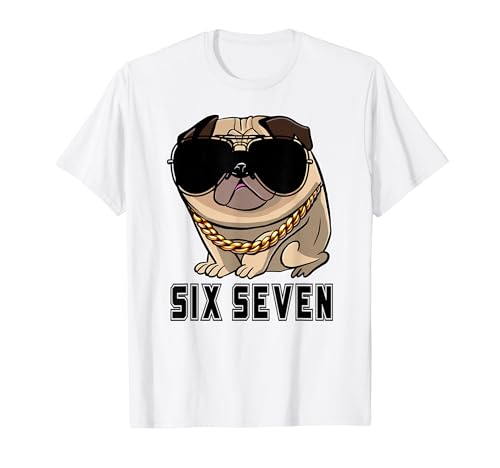 Cool Boss ���g�� �T���O���X Gen Alpha Pug Meme Six Seven Dog T�V���c