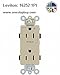 Leviton 16252-1PI IV DEC REC Split W/1PLUG CTRL 15A125V