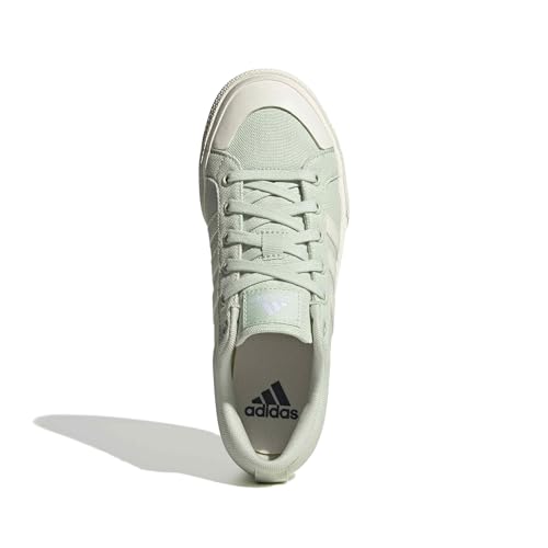 adidas Womens Bravada 2.0 Platform Sportswear, Linen Green/Off White/Linen Green, 10