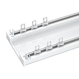 Transformez votre espace grâce à notre système de rails coulissants pour rideaux, conçu pour une installation facile dans diverses pièces. Idéal comme séparateur de pièce, il embellit les salons, les salles de bain, les chambres, les rebords de fenêtre et les cloisons de salles de classe. Appréciez sa polyvalence et son style où que vous choisissiez de l'utiliser !