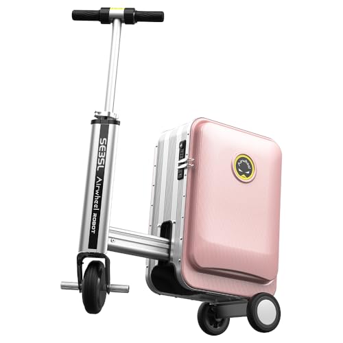 Airwheel SE3SL Se3sl Equipaje de Viaje Ligero Scooter de Equipaje de Viaje portátil, 6,8 kg Ultra Ligero (Rosa)