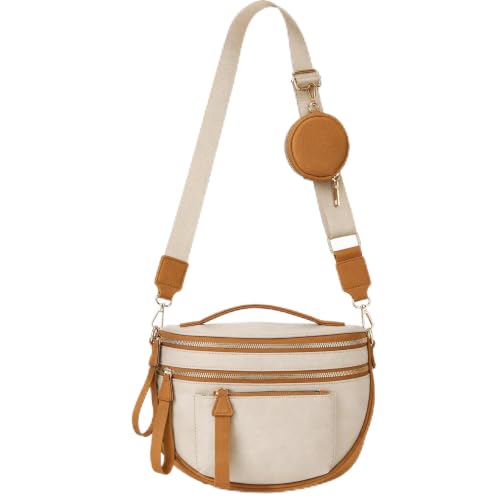Image of Makes Checkered Crossbody Bag Bum Bag for Women with Pouch