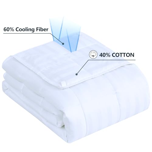Image of Weighted Blanket Kids (36 inchx48 inch 5lbs),Ultra Soft and Cozy Cooling Weighted Blanket Kids,Heavy Blanket with Machine Washable Soft Blanket, Ivory