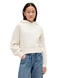 GAP Girls Mixed Media Sweater Hoodie Ivory Frost XL