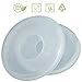 Milk Catchers for Breastfeeding & Protect Sore Nipples by Hurvim Set of 2 +Carry Bag +Baby Fingertoothbrush w/case, Milk Saver Collector for Nursing/Pumping, BPA Free