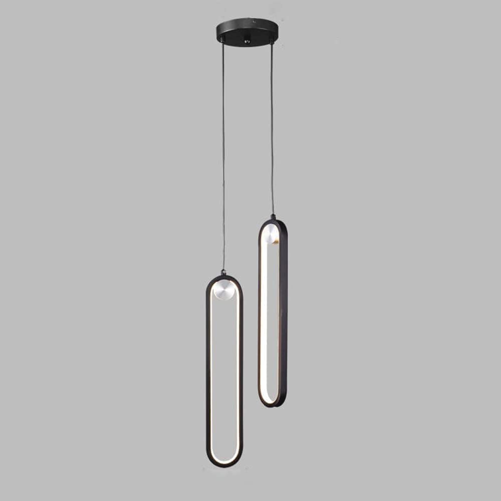 Lampe suspendue design LED à 2 têtes pour chevet et cuisine - 6
