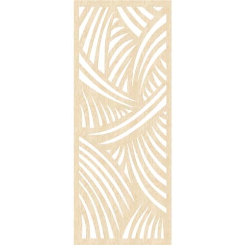Image of 33 3 /8 inchW x 84 3 /8 inchH x 1 /4 inchT Chester Decorative Fretwork Wood Wall Panels, Birch