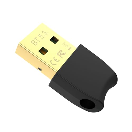 VOSSOT Adaptador Bluetooth, dongle USB Bluetooth 5.3 de 20 m, dongle Bluetooth USB EDR para PC,...