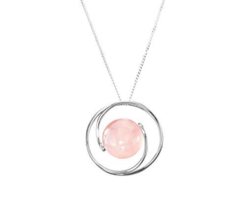 Amazon.com: Rose quartz necklace by 